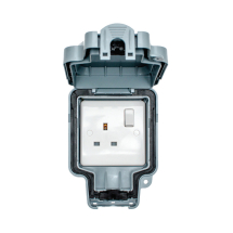 13A 1 Gang Weatherproof Outdoor Switched Socket